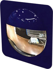 Se-Kure Domes&Mirrors - Indoor Square Convex Safety, Traffic & Inspection Mirrors - Acrylic Lens, 8" Diam, 8' Max Covered Distance - Eagle Tool & Supply