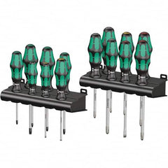 Wera - Screwdriver Sets Screwdriver Types Included: Phillips; Pozidriv; Slotted; Torx Number of Pieces: 14 - Eagle Tool & Supply