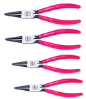 Wiha Straight Internal Retaining Ring Plier Set -- 4 Pieces -- Includes: Tips: .035; .050; .070; & .090" - Eagle Tool & Supply