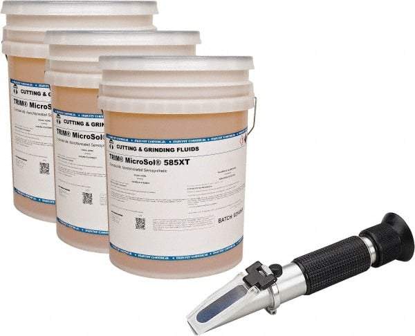 Master Fluid Solutions - Trim MicroSol 585XT, 5 Gal Pail Cutting & Grinding Fluid - Semisynthetic, For Machining - Eagle Tool & Supply