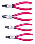 Wiha 90 Degree Bent Internal Retaining Ring Plier Set -- 4 Pieces -- Includes: Tips: .035; .050; .070; & .090" - Eagle Tool & Supply