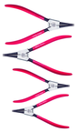 Wiha Straight External Retaining Ring Plier Set -- 4 Pieces -- Includes: Tips: .035; .050; .070; & .090" - Eagle Tool & Supply