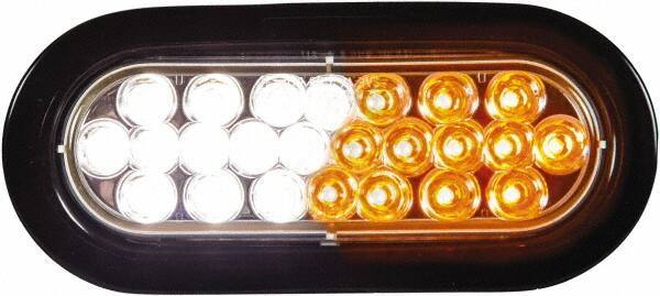 Buyers Products - Quad Flash Rate, Recessed Mount Emergency Strobe Light Assembly - Powered by 12 to 24 Volts, Amber & Clear - Eagle Tool & Supply