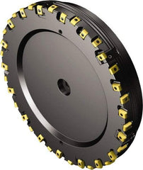 Sandvik Coromant - 254mm Cut Diam, 203.65mm Arbor Hole, 0.9mm Max Depth of Cut, 25° Indexable Chamfer & Angle Face Mill - 15 Inserts, CoroMill 425 -1707 Insert, Left Hand Cut, Series CoroMill 425 - Eagle Tool & Supply