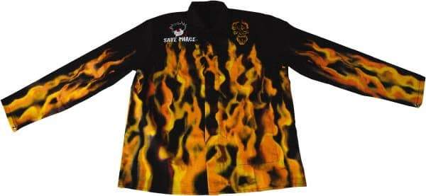 Save Phace - Size 2XL Flame Resistant/Retardant Jacket - Black, Cotton, Snaps Closure - Eagle Tool & Supply