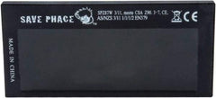Save Phace - 3.74" Wide x 1.42" High, Lens Shade 3 to 11, Polycarbonate Auto-Darkening Filter - 1/4" Thick, Green, Inside Mount - Eagle Tool & Supply