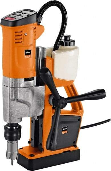 Fein - 1/2" Chuck, 10.25" Travel, Portable Magnetic Drill Press - 260-520 RPM, 12 Amps, 2.5 hp, 1100 Watts, 110-120 Volts, 13' Cord Length - Eagle Tool & Supply