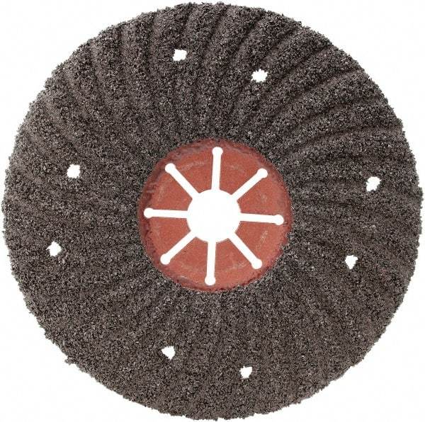Camel Grinding Wheels - 4-1/2" Diam 7/8" Hole 60 Grit Fiber Disc - Medium Grade, Silicon Carbide, 8,500 Max RPM, Series Semi Flex Red Fiber - Eagle Tool & Supply