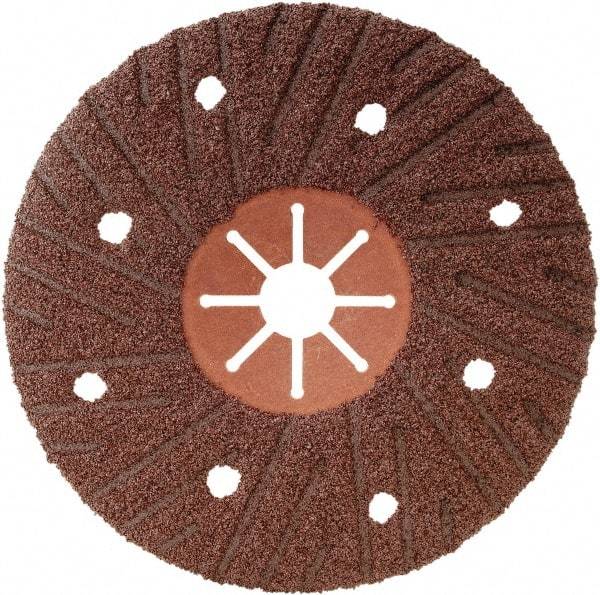 Camel Grinding Wheels - 7" Diam 7/8" Hole 24 Grit Fiber Disc - Coarse Grade, Aluminum Oxide, 8,500 Max RPM, Series Semi Flex Red Fiber - Eagle Tool & Supply