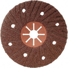 Camel Grinding Wheels - 7" Diam 7/8" Hole 36 Grit Fiber Disc - Medium Grade, Aluminum Oxide, 8,500 Max RPM, Series Semi Flex Red Fiber - Eagle Tool & Supply