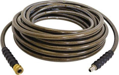 Simpson - 4,500 Max psi Fixed Pressure Washer Hose - 50' Long, Polyurethane, NPT, Female & Male - Eagle Tool & Supply