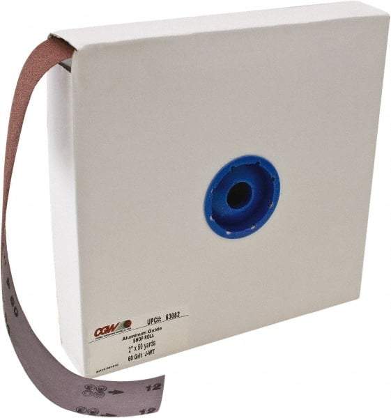 Camel Grinding Wheels - 1-1/2" x 50 Yd 80 Grit Aluminum Oxide Shop Roll - Fine Grade - Eagle Tool & Supply