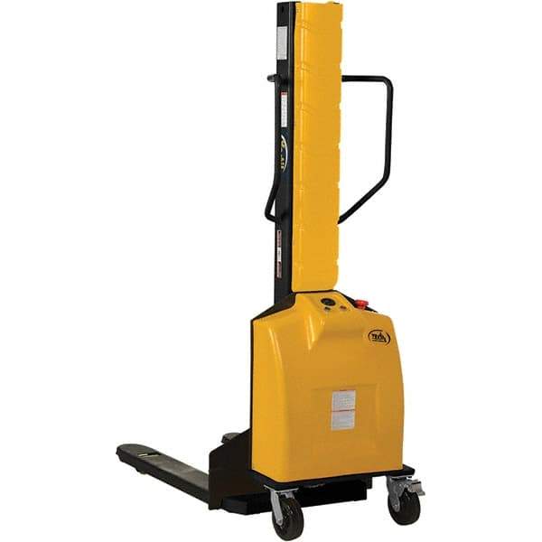 Vestil - Battery Operated Lifts Type: Narrow Mast Stacker Load Capacity (Lb.): 1,000 - Eagle Tool & Supply