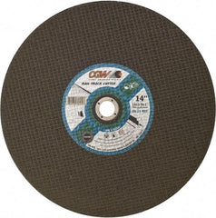 Camel Grinding Wheels - 16" 24 Grit Aluminum Oxide Cutoff Wheel - 1/8" Thick, 1" Arbor, 4,800 Max RPM - Eagle Tool & Supply