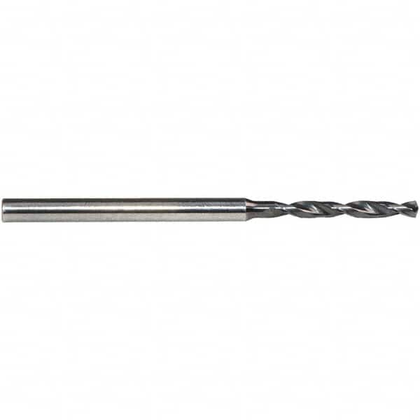 Emuge - 1.28mm, 140° Point, Solid Carbide Micro Drill Bit - Eagle Tool & Supply