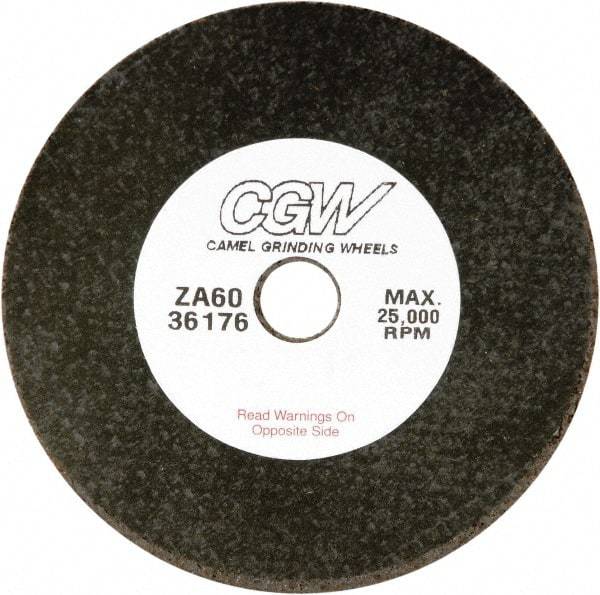 Camel Grinding Wheels - 4" 36 Grit Zirconia Alumina Cutoff Wheel - 1/16" Thick, 3/8" Arbor, 19,100 Max RPM - Eagle Tool & Supply