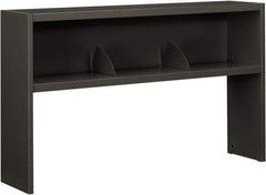 Hon - 1 Shelf, 34-3/4" High x 60" Wide Bookcase - 13-1/2" Deep, High-Pressure Laminate/Steel, Charcoal - Eagle Tool & Supply