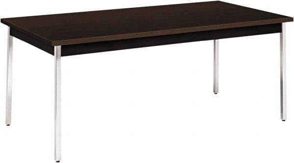 Hon - 36" Long x 72" Wide x 29" High, Utility Table - Mocha & Black - Eagle Tool & Supply