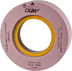 Camel Grinding Wheels - 20" Diam x 10" Hole x 6" Thick, I Hardness, 46 Grit Surface Grinding Wheel - Silicon Carbide, Type 7, Coarse Grade, Vitrified Bond, Two-Side Recess - Eagle Tool & Supply