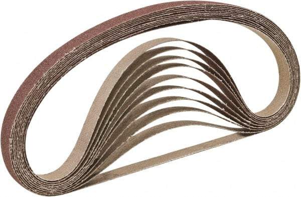 Camel Grinding Wheels - 1" Wide x 30" OAL, 120 Grit, Aluminum Oxide Abrasive Belt - Aluminum Oxide, Fine, Coated, X Weighted Cloth Backing, Dry, Series A3 - Eagle Tool & Supply