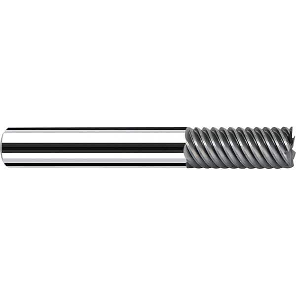 Fraisa - 3/16, 3/8" LOC, 3/16" Shank Diam, 2-1/4" OAL, 5 Flute Solid Carbide Square End Mill - Eagle Tool & Supply