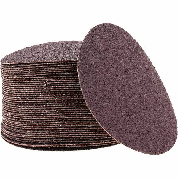 Camel Grinding Wheels - 5" Diam, 40 Grit Aluminum Oxide Adhesive PSA Disc - Coarse Grade, Maroon, X Weighted Backing, Flexible - Eagle Tool & Supply