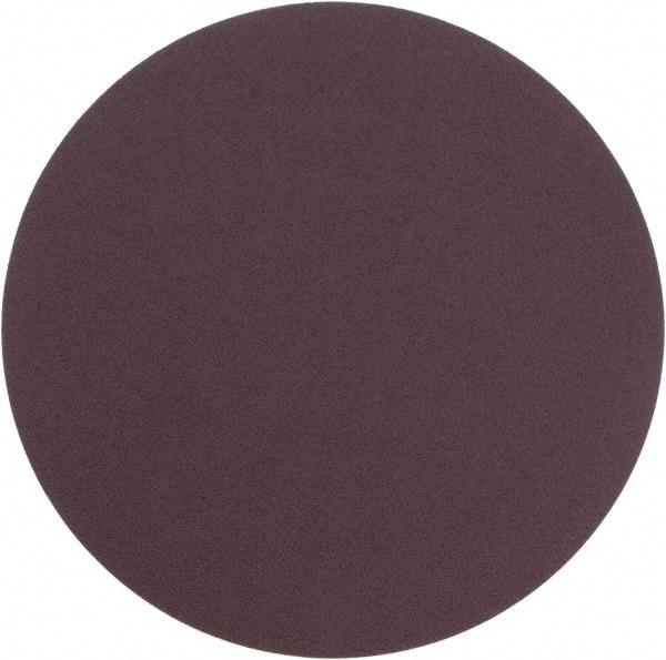 Camel Grinding Wheels - 12" Diam, 80 Grit Aluminum Oxide Adhesive PSA Disc - Medium Grade, Maroon, X Weighted Backing, Flexible - Eagle Tool & Supply