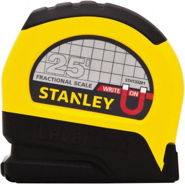 Stanley - 25' x 1" Tape Measure - 1/16" Graduation - Eagle Tool & Supply
