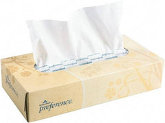 Georgia Pacific - Flat Box of White Facial Tissues - 2 Ply, Recycled Fibers - Eagle Tool & Supply