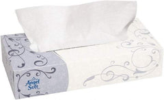 Georgia Pacific - Flat Box of White Facial Tissues - 2 Ply, Recycled Fibers - Eagle Tool & Supply