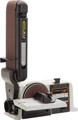 Enco - 36" Long x 4" Wide Belt, 6" Diam, Horizontal & Vertical Combination Sanding Machine - 1,745 Ft/min Belt Speed, 1/2 hp, Single Phase - Eagle Tool & Supply