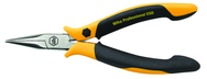 Short Snipe (Chain) Nose Straight; Serrated Jaw Pliers ESD Safe Precision - Eagle Tool & Supply