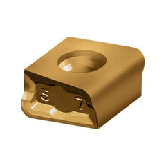 Walter - LNHU100508 F57T Grade WKP25S Carbide Milling Insert - TiCN/Al2O3/TiCN Finish, 0.2165" Thick, 0.8mm Corner Radius - Eagle Tool & Supply
