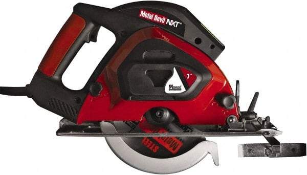 M.K. MORSE - 9 Amps, 7" Blade Diam, 3,500 RPM, Electric Circular Saw - 6' Cord Length, 20mm Arbor Hole, Right Blade - Eagle Tool & Supply