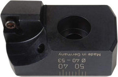 WOHLHAUPTER - CCMT06 Insert Style, 2.52" OAL, Replaceable Boring Bar Head - 0.6299" Shank Diam, Multi Use Tool, 92° Lead Angle, 2.52" Back of Bar to Cutting Edge, 2.087" Max Bore Diam, Through Coolant, Series Wohlhaupter 019 - Eagle Tool & Supply