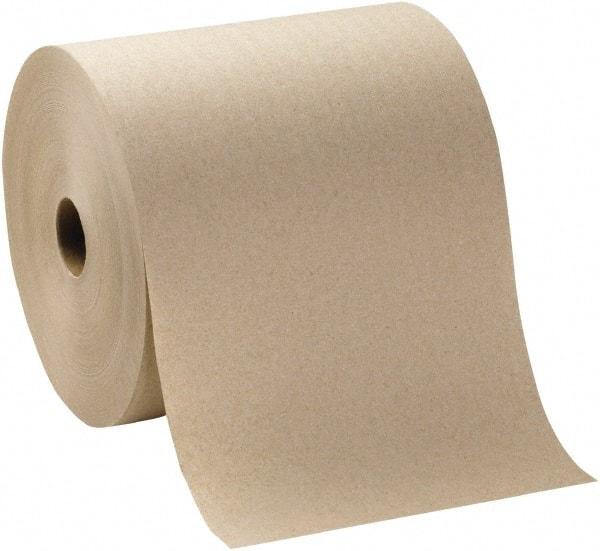 Georgia Pacific - Hard Roll of 1 Ply Brown Paper Towels - 7-7/8" Wide, 1,000' Roll Length - Eagle Tool & Supply