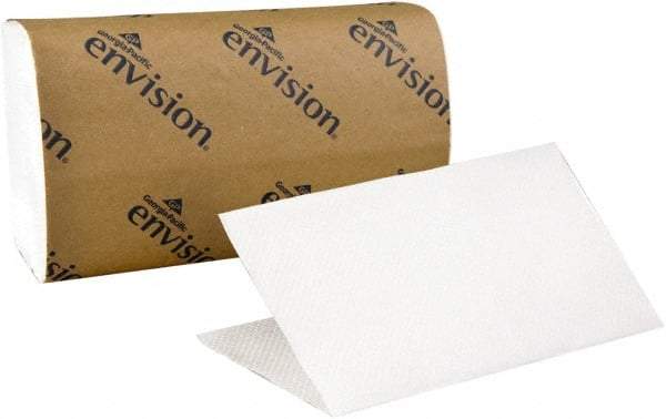 Georgia Pacific - 1 Ply White Single-Fold Paper Towels - 9-1/4" Wide - Eagle Tool & Supply