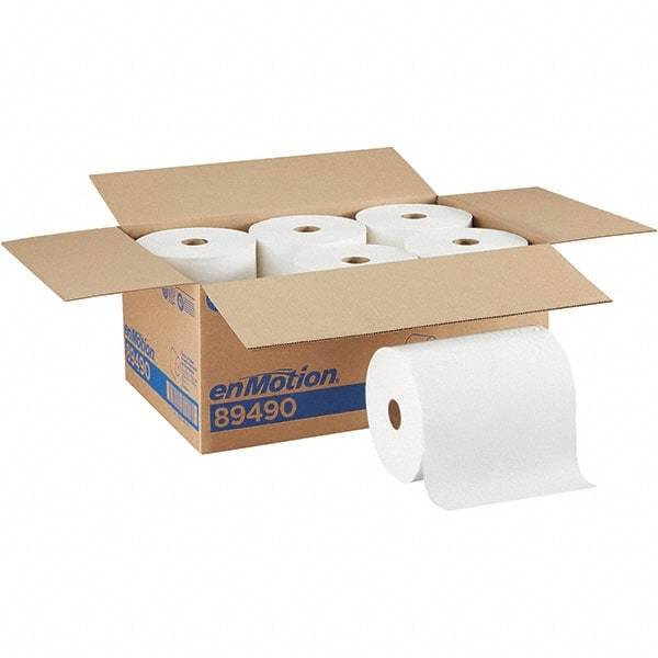 Georgia Pacific - Hard Roll of 1 Ply White Paper Towels - 10" Wide, 800' Roll Length - Eagle Tool & Supply