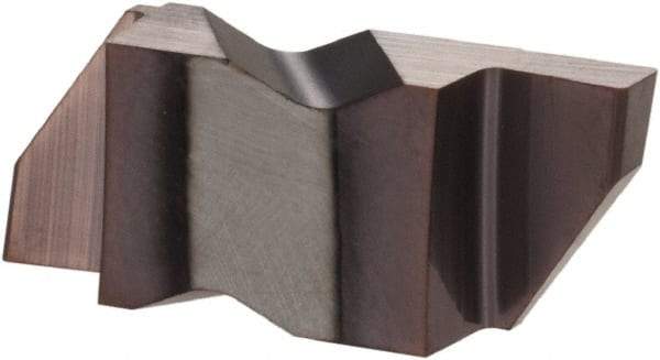 Hertel - 3097IG Grade HC225, 2.46mm Cutting Width Carbide Grooving Insert - 4.57mm Max Depth of Cut, Right Hand, TiAlN Finish - Eagle Tool & Supply