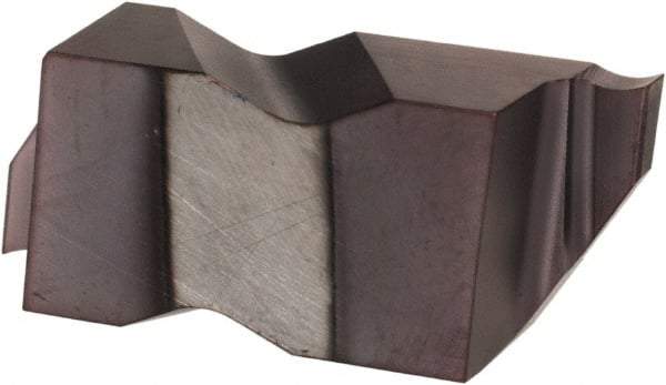 Hertel - 3047IG K Grade HC215, 1.19mm Cutting Width Carbide Grooving Insert - 1.9mm Max Depth of Cut, Right Hand, TiAlN Finish - Eagle Tool & Supply