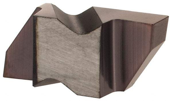 Hertel - 2094IG Grade HC215, 2.39mm Cutting Width Carbide Grooving Insert - 2.79mm Max Depth of Cut, Right Hand, TiAlN Finish - Eagle Tool & Supply