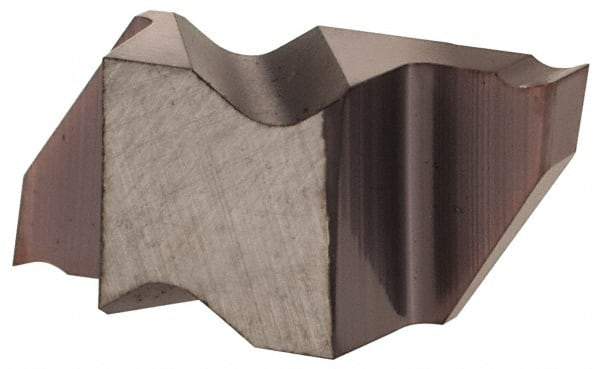Hertel - 2M200IG K Grade HC225, 2mm Cutting Width Carbide Grooving Insert - 2.79mm Max Depth of Cut, Left Hand, TiAlN Finish - Eagle Tool & Supply