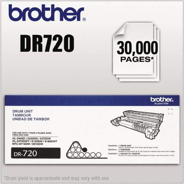 Brother - Black Drum Unit - Use with Brother DCP-8110DN, 8150DN, 8155DN, HL-5440D, 5450DN, 5470DW, 5470DWT, 6180DW, 6180DWT, MFC-8510DN, 8710DW, 8810DW, 8910DW, 8950DW, 8950DWT - Eagle Tool & Supply