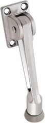 National Mfg. - 5" Projection Kickdown Door Stop - Screw Mount, Satin Chrome Finish - Eagle Tool & Supply