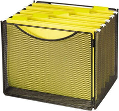 Safco - Black File Boxes-Storage - Steel, Mesh - Eagle Tool & Supply