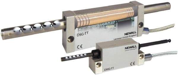 Newall - 48" Max Measuring Range, 5 & 10 µm Resolution, 58" Scale Length, Inductive DRO Linear Scale - 10 µm Accuracy, IP67, 11-1/2' Cable Length, Series DSG-TT - Eagle Tool & Supply