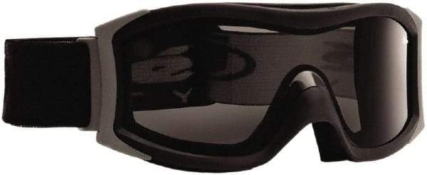 bolle SAFETY - Size Universal, Smoke (Color) Anti-Fog & Scratch Resistant Lens, Safety Goggles - Indirect Vent, Black Frame - Eagle Tool & Supply