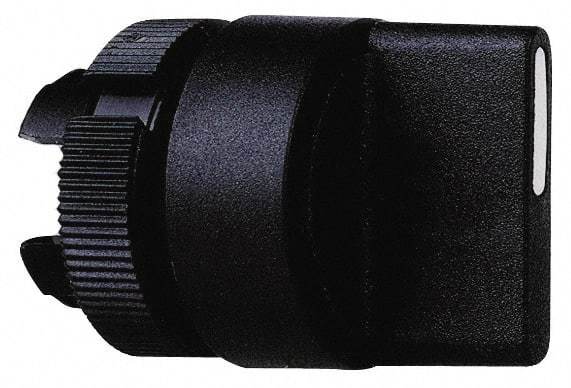 Schneider Electric - 22mm Mount Hole, 2 Position, Knob Operated, Selector Switch Only - Black, Maintained (MA), Shock and Vibration Resistant - Eagle Tool & Supply