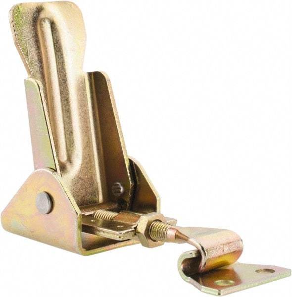 Value Collection - 3-13/32" Long x 1-3/16" Wide, Adjustable Toggle Latch - Steel, with Yellow Chromate Finish - Eagle Tool & Supply