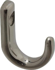 Sugatsune - 23/64" Wide x 1-1/8" High x 5/32" Thick, Wall Hook - 7/8" Projection, Polished - Eagle Tool & Supply